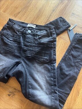 One Teaspoon Black Washed Skinny Jeans